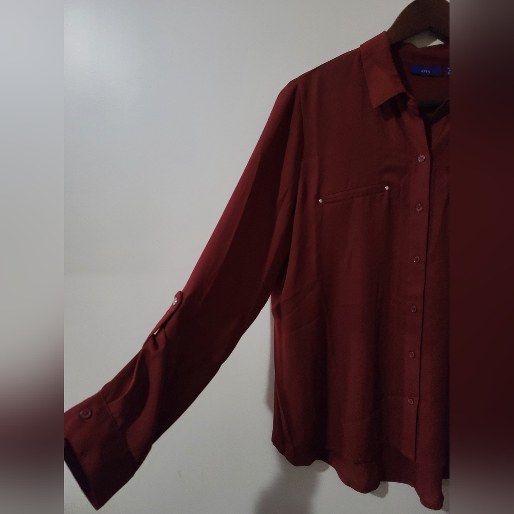 Womens Mesh Button Down - Picture 2 of 8